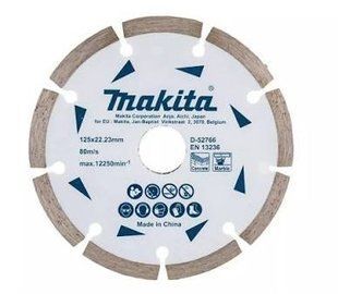 Алмазний диск по бетону та мармуру сегмент Makita 125х22.23х1.8 мм D-52766 фото